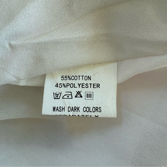 Miss Kelly 1999 Cottagecore Floral Embroidered Shawl Collar Belted Midi Dress - Picture 11 of 11